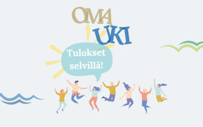OmaUki logo ja tulokset on selvillä -teksti