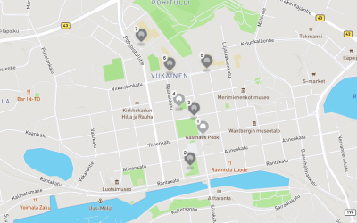 Uudenkaupungin koulut -pelikartta