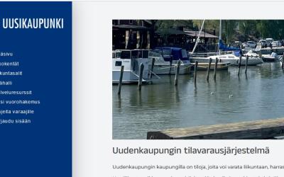 tilavarausjärjestelmän nettisivujen kansikuva