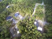 Ilmakuva Hiun omakotitonteista