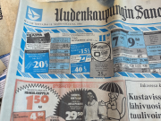 Aikakapselin sisältä löytynyt peruskiven muurauspäivän Uudenkaupungin Sanomat