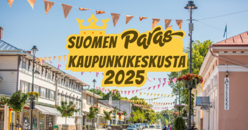 suomen paras kaupunkikeskusta logo.