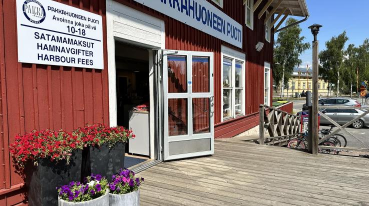 pakkahuoneen puoti