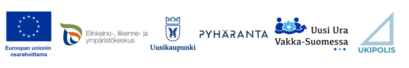 Logot: Euroopan unionin osarahoittama, Elinkeino-, liikenne- ja ympäristökeskus, Uusikaupunki, Pyhäranta, Uusi ura Vakka-Suomessa, Ukipolis