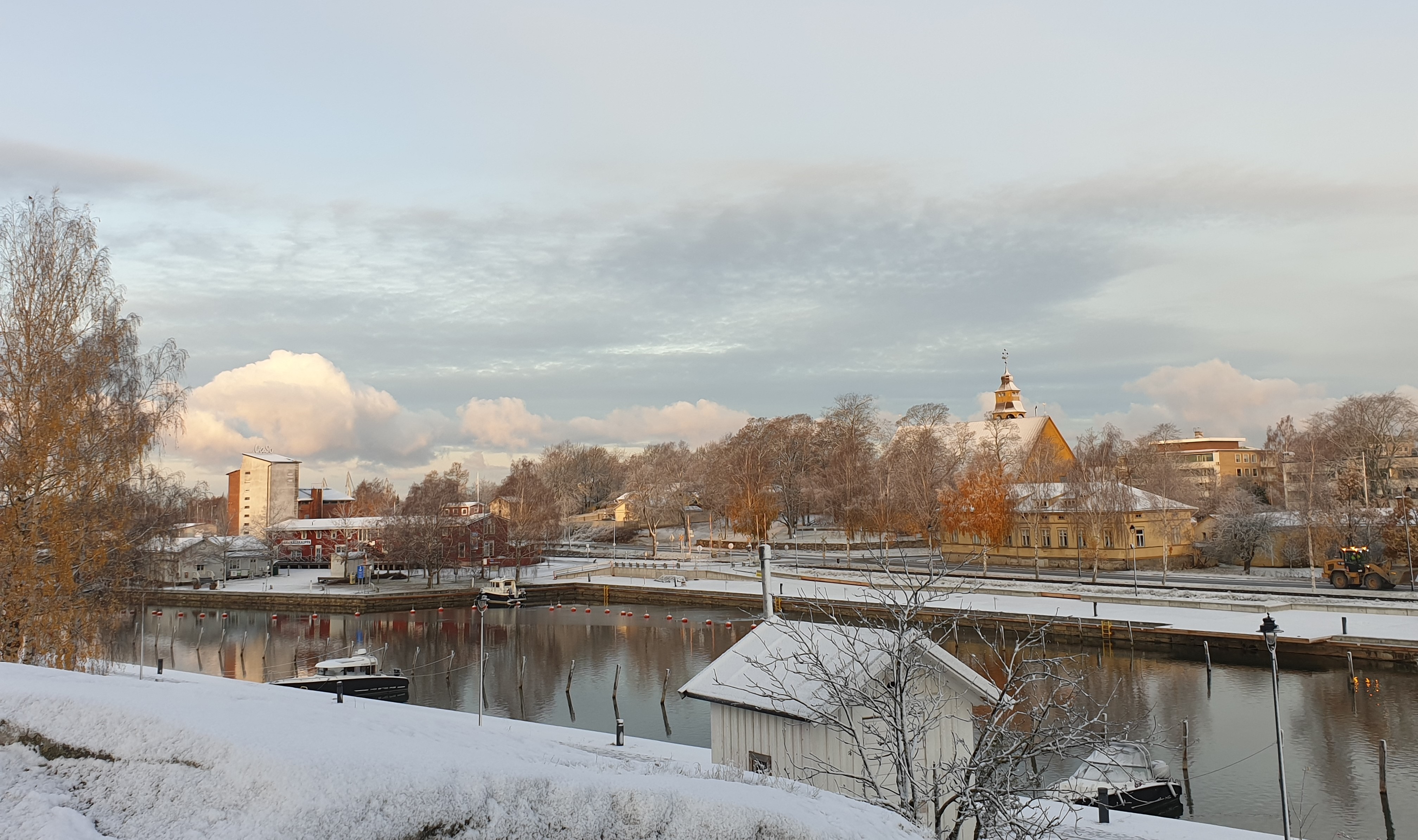 Näkymä Pakkahuoneelle Sorvakosta